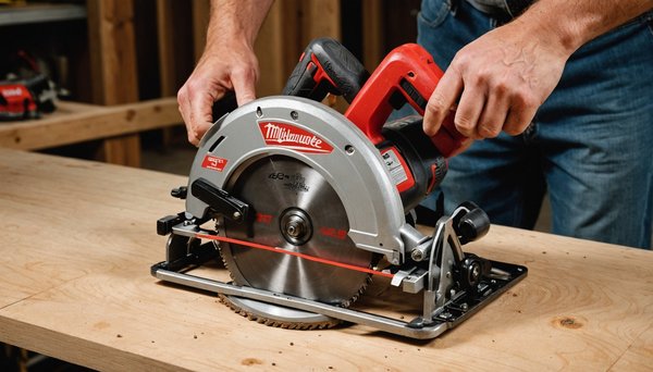 Préparez-vous à couper avec la scie circulaire milwaukee, alliage de précision et de puissance